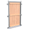 Wooden fence door